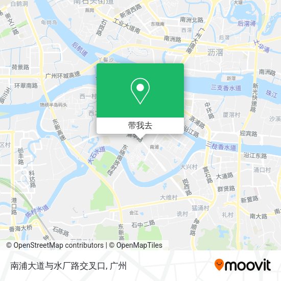 南浦大道与水厂路交叉口地图