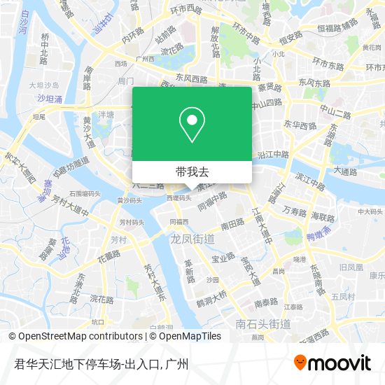 君华天汇地下停车场-出入口地图