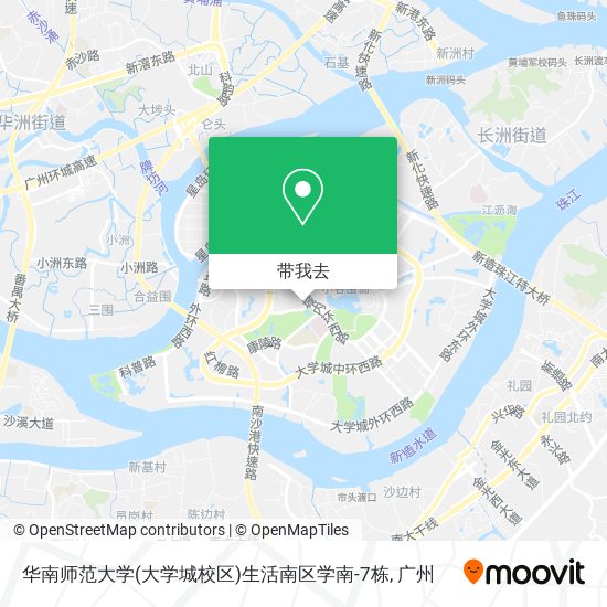 华南师范大学(大学城校区)生活南区学南-7栋地图