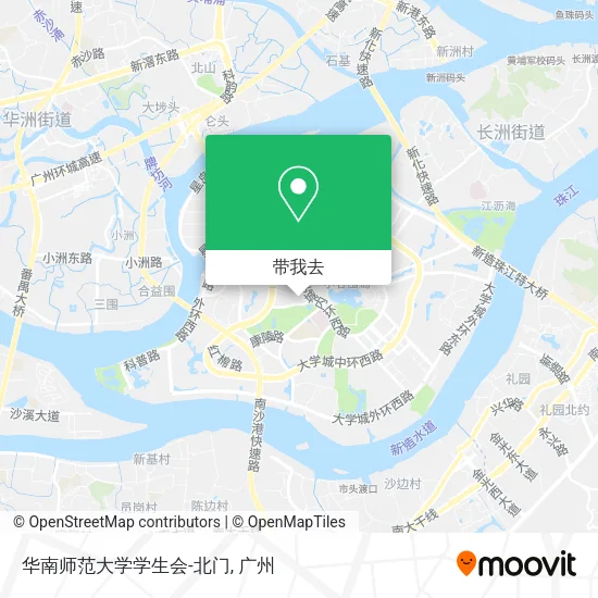 华南师范大学学生会-北门地图