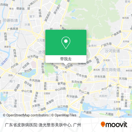 广东省皮肤病医院-激光整形美肤中心地图
