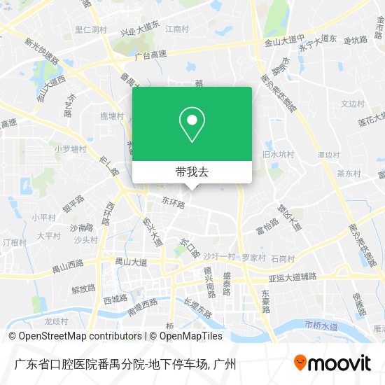 广东省口腔医院番禺分院-地下停车场地图