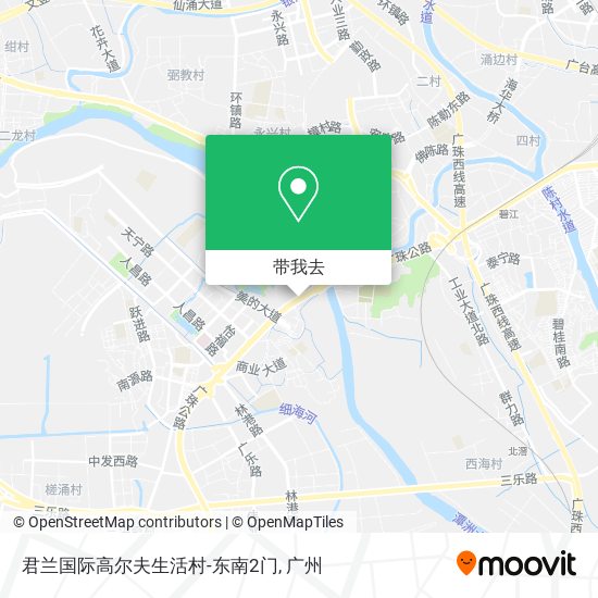 君兰国际高尔夫生活村-东南2门地图