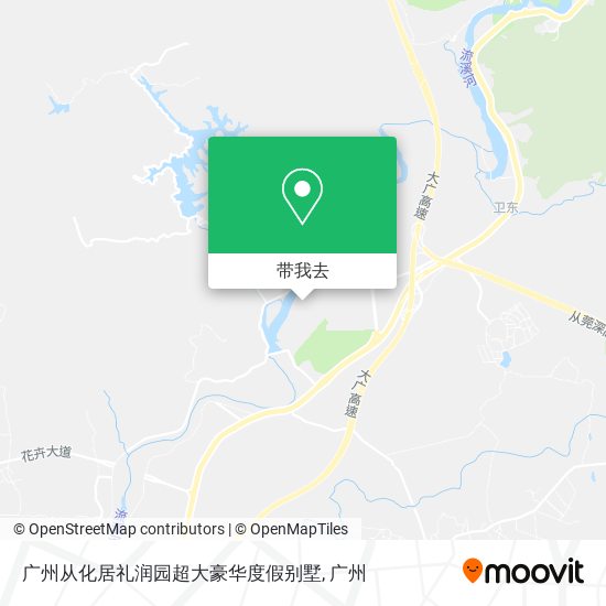广州从化居礼润园超大豪华度假别墅地图
