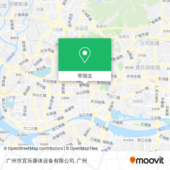 广州市宜乐康体设备有限公司地图