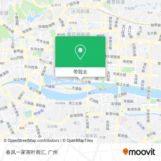 春风一家茶叶商汇地图