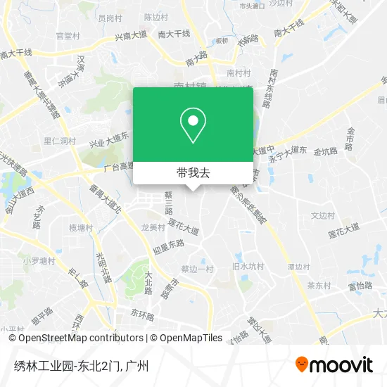 绣林工业园-东北2门地图