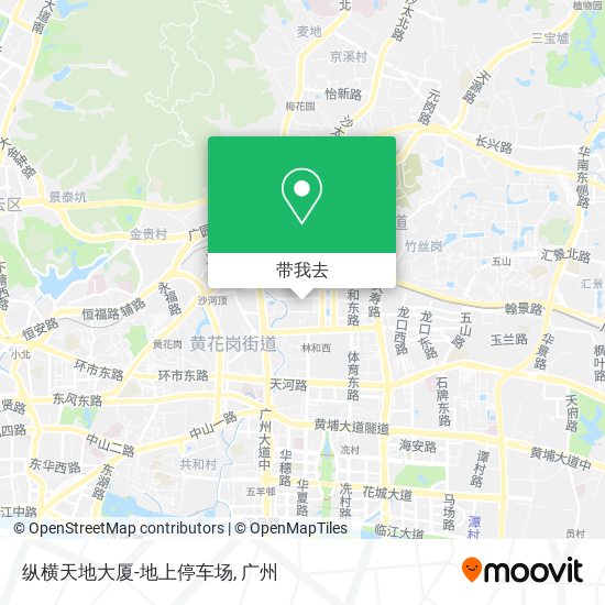 纵横天地大厦-地上停车场地图