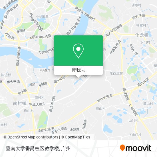 暨南大学番禺校区教学楼地图