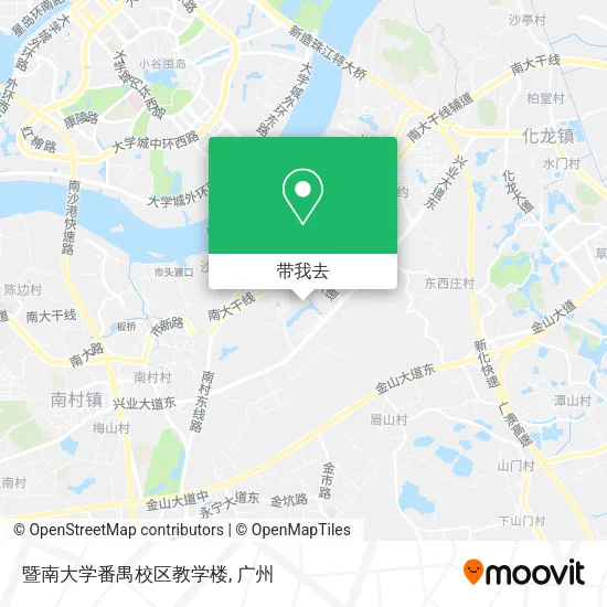 暨南大学番禺校区教学楼地图