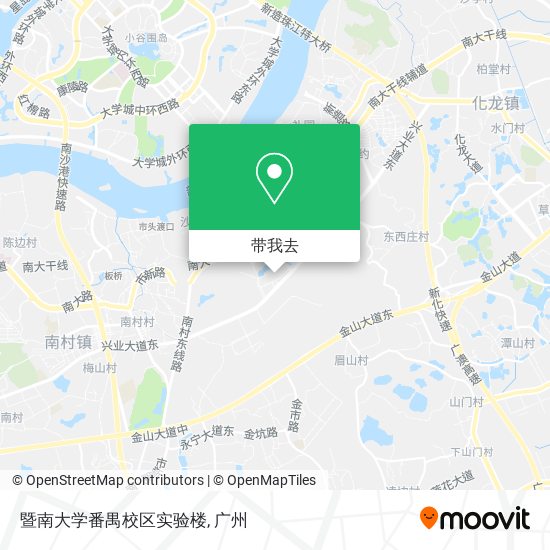 暨南大学番禺校区实验楼地图