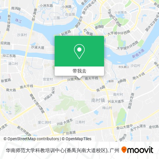 华南师范大学科教培训中心(番禺兴南大道校区)地图