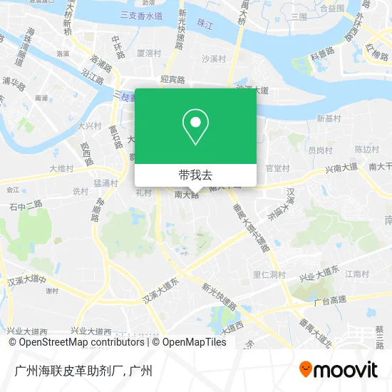 广州海联皮革助剂厂地图