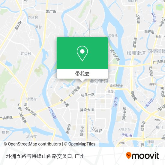 环洲五路与浔峰山西路交叉口地图