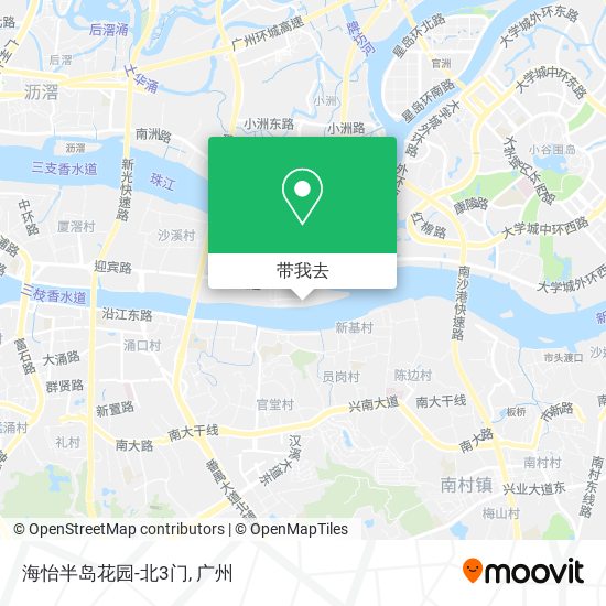 海怡半岛花园-北3门地图
