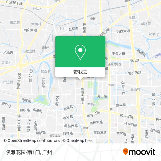 俊雅花园-南1门地图