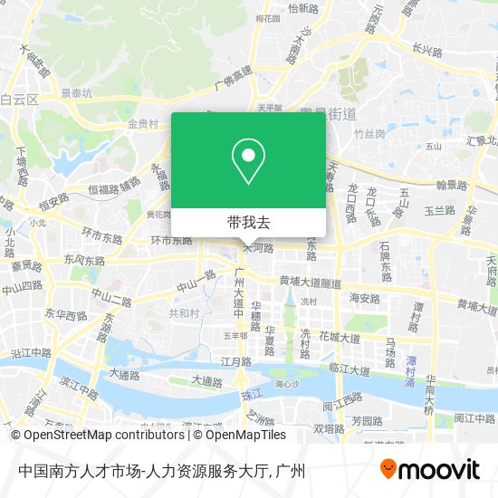 中国南方人才市场-人力资源服务大厅地图