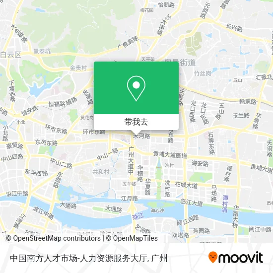 中国南方人才市场-人力资源服务大厅地图