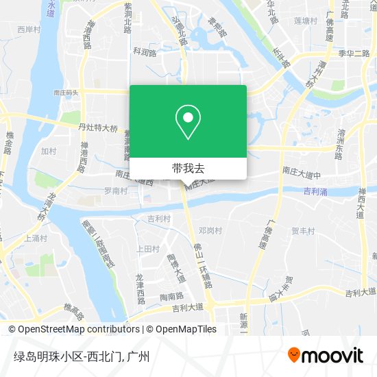 绿岛明珠小区-西北门地图