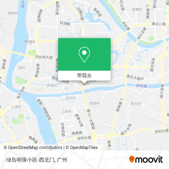 绿岛明珠小区-西北门地图