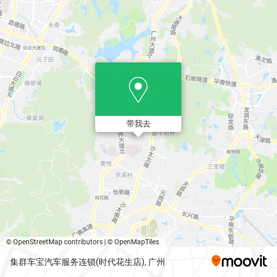 集群车宝汽车服务连锁(时代花生店)地图