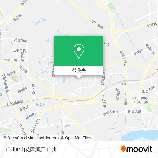 广州畔山花园酒店地图