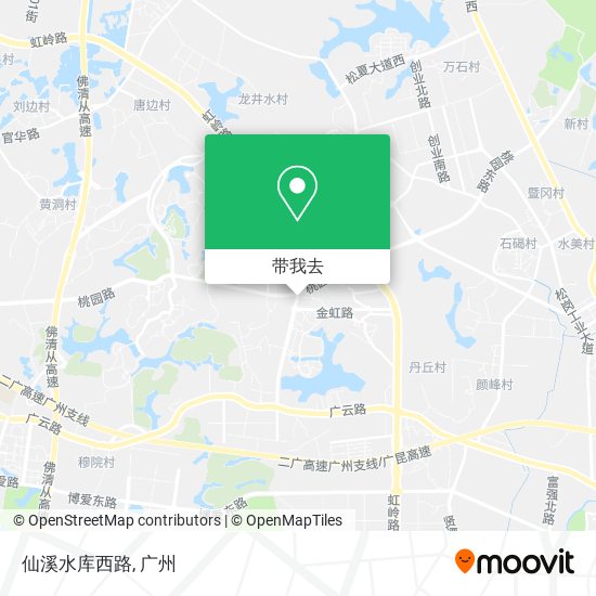 仙溪水库西路地图