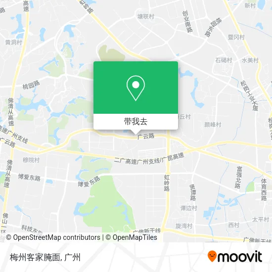 梅州客家腌面地图