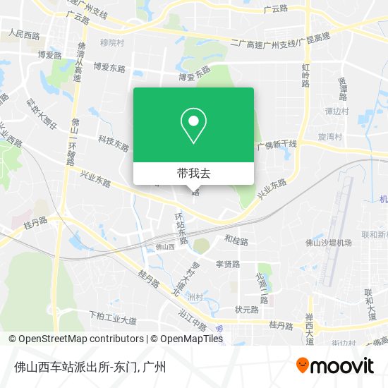 佛山西车站派出所-东门地图