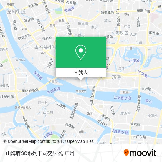 山海牌SC系列干式变压器地图