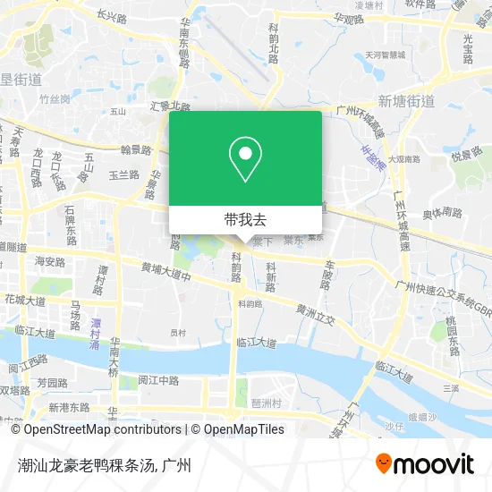 潮汕龙豪老鸭稞条汤地图