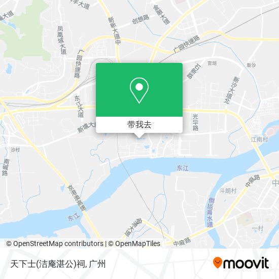 天下士(洁庵湛公)祠地图