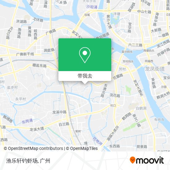 渔乐轩钓虾场地图