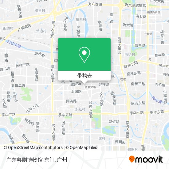 广东粤剧博物馆-东门地图