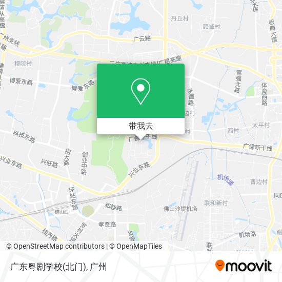 广东粤剧学校(北门)地图