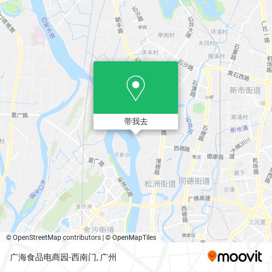 广海食品电商园-西南门地图