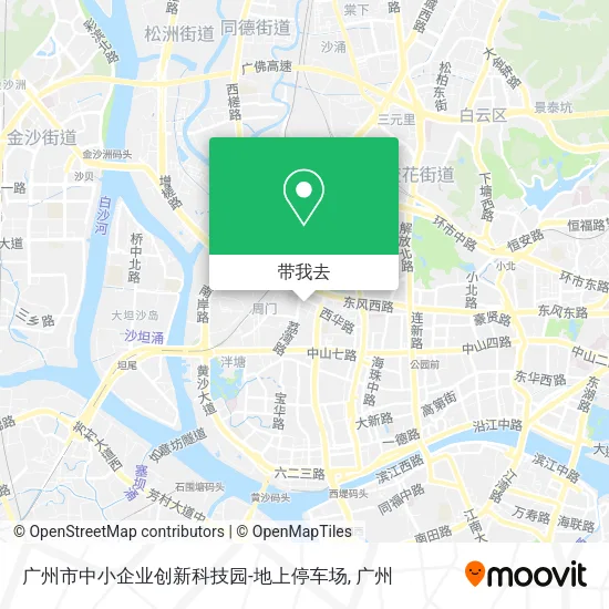 广州市中小企业创新科技园-地上停车场地图