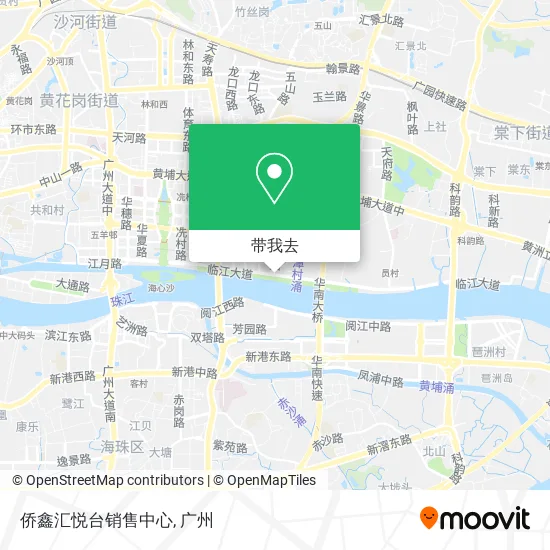 侨鑫汇悦台销售中心地图