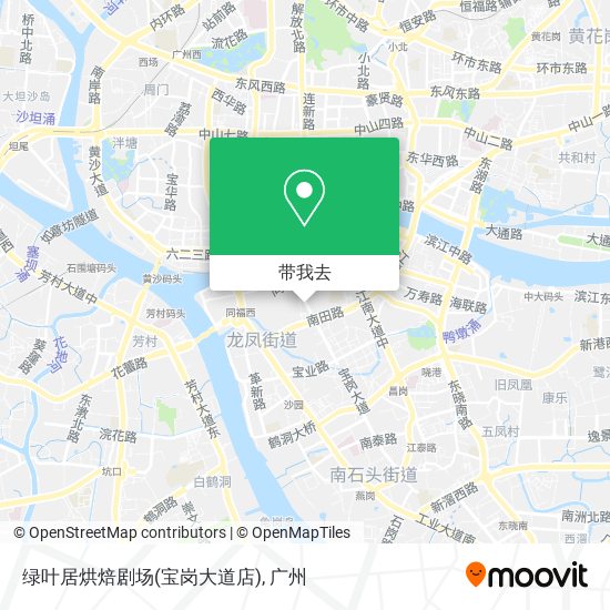 绿叶居烘焙剧场(宝岗大道店)地图