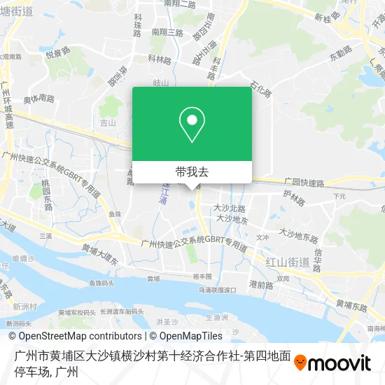 广州市黄埔区大沙镇横沙村第十经济合作社-第四地面停车场地图