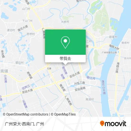 广州荣大-西南门地图