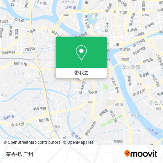茶香街地图