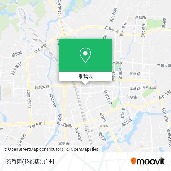 茶香园(花都店)地图