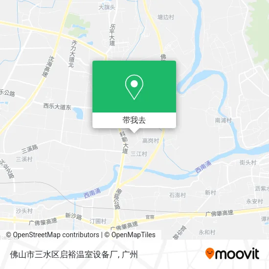佛山市三水区启裕温室设备厂地图