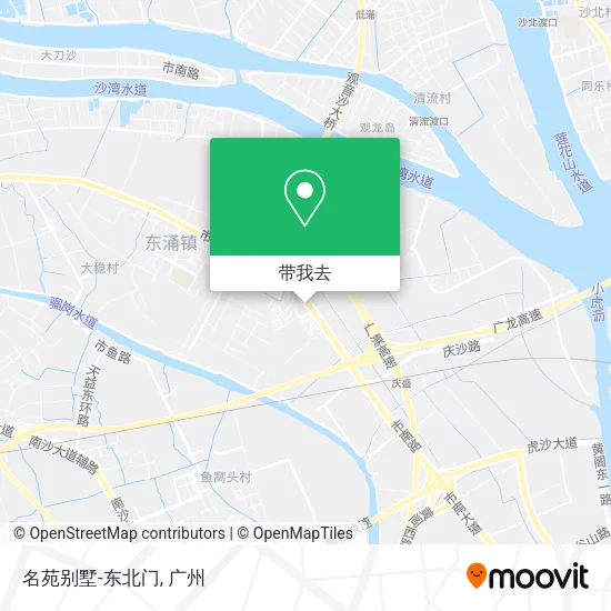 名苑别墅-东北门地图