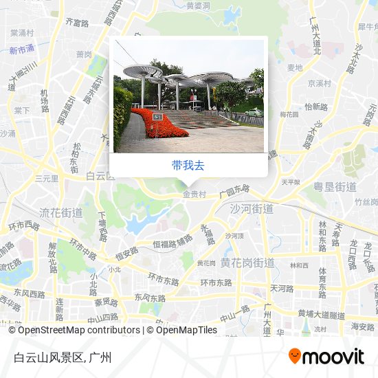 白云山风景区地图