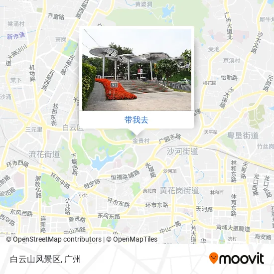 白云山风景区地图