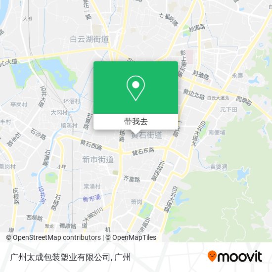 广州太成包装塑业有限公司地图