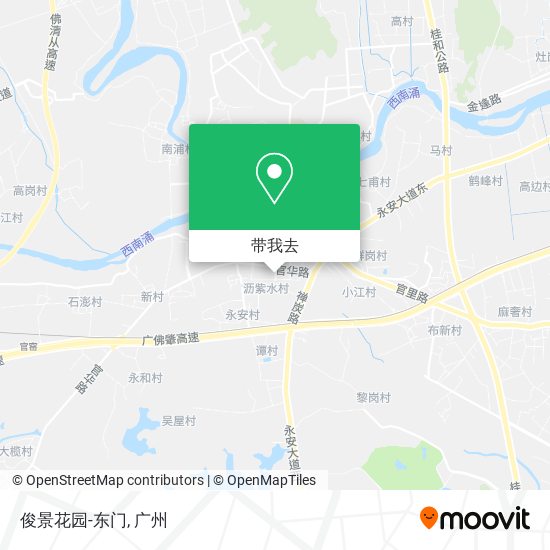 俊景花园-东门地图