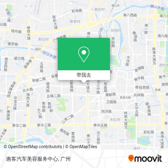 惠客汽车美容服务中心地图